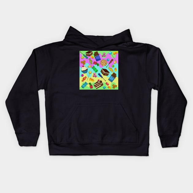 Tasty Swatches Kids Hoodie by Greydn